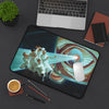 Old World Blues Desk Mat