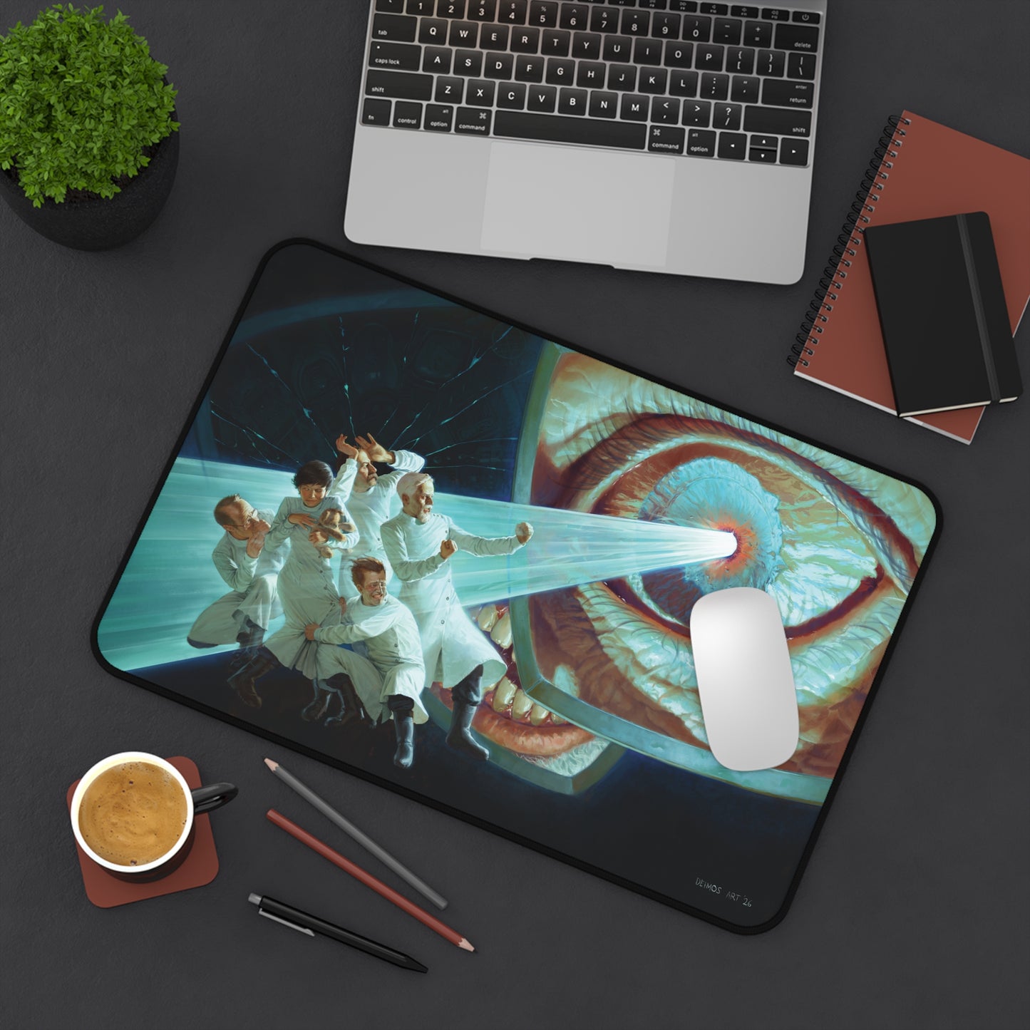 Old World Blues Desk Mat