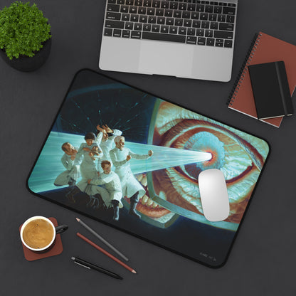 Old World Blues Desk Mat