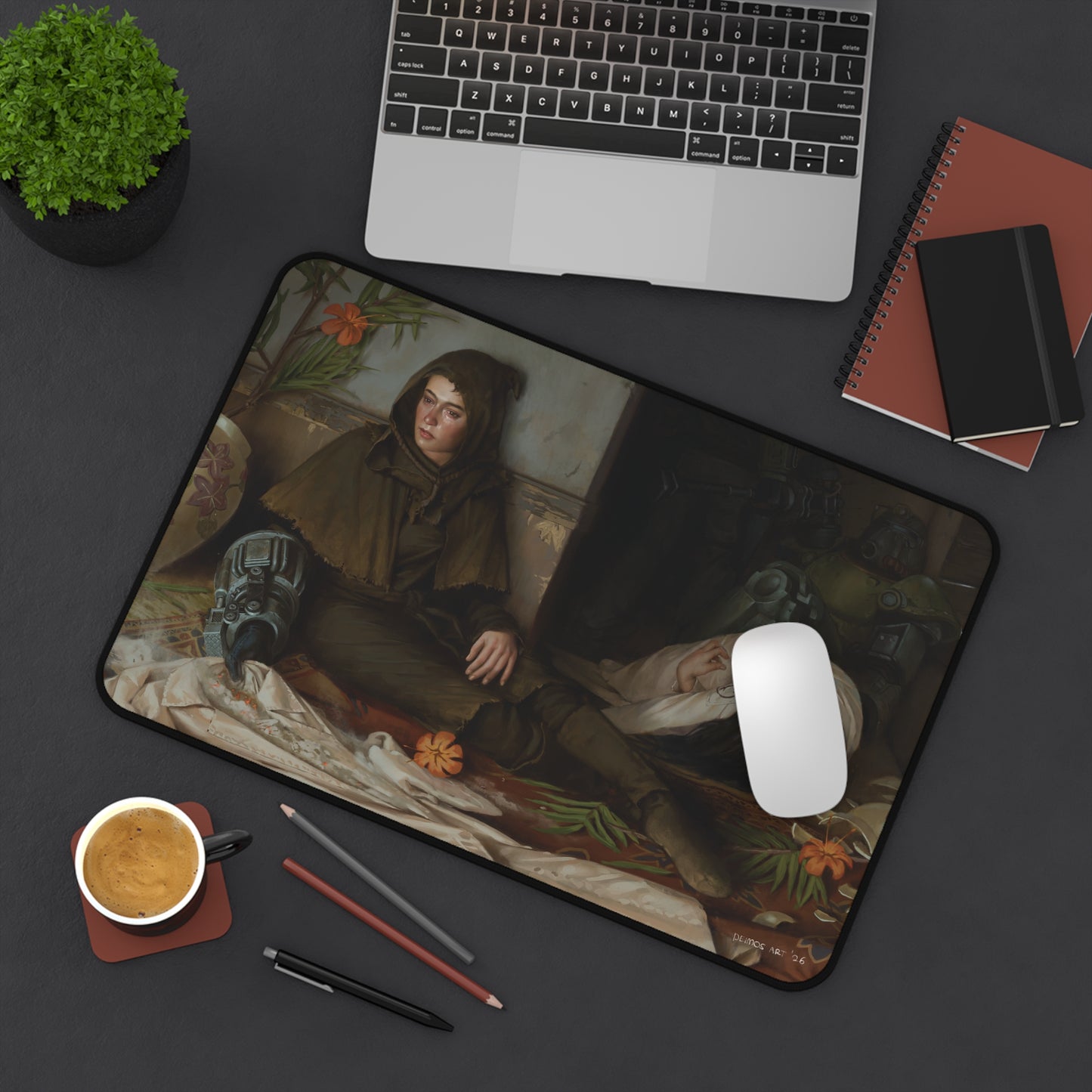 I Could Make You Care Desk Mat