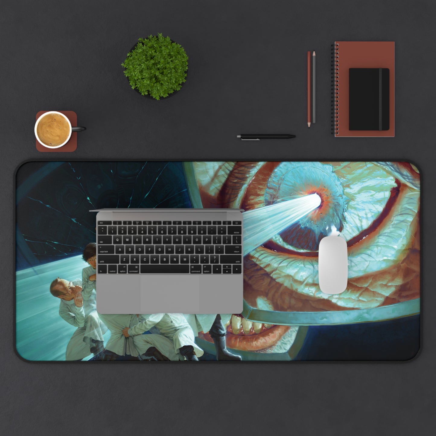 Old World Blues Desk Mat