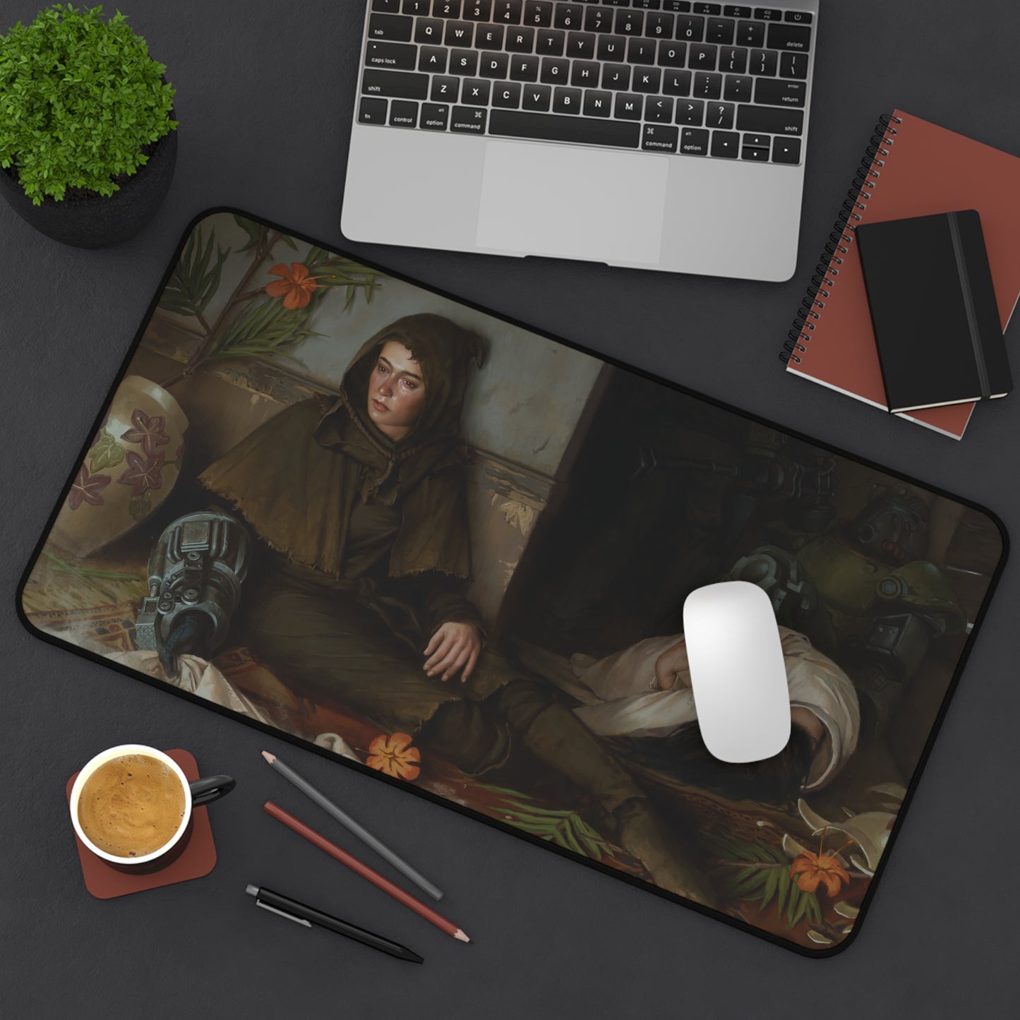 I Could Make You Care Desk Mat