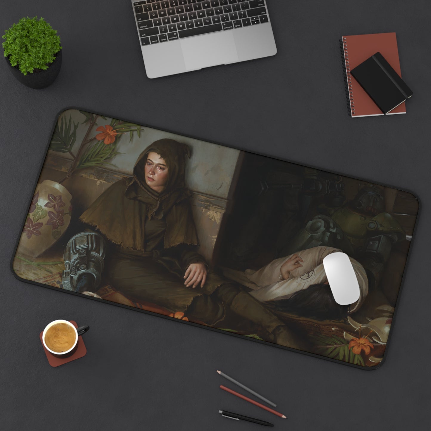 I Could Make You Care Desk Mat