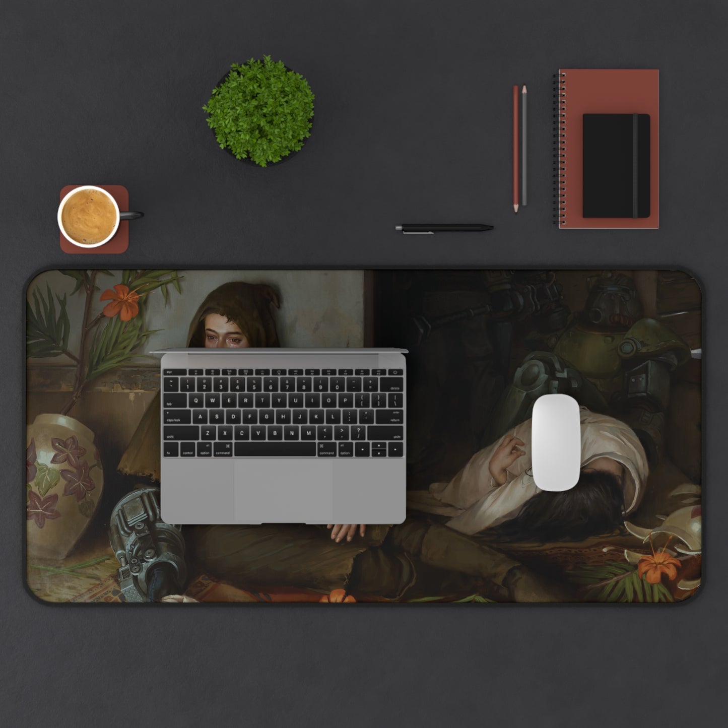 I Could Make You Care Desk Mat